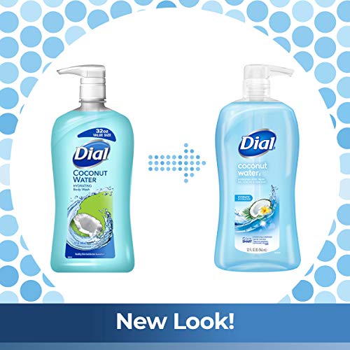 Dial Body Wash Coconut Water & Spring Water Scents 32 fl oz (2-Pack)