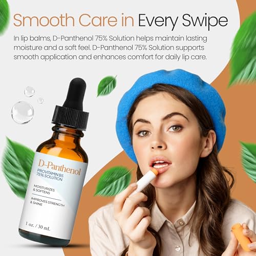 75% D-Panthenol Liquid for Skin & Hair Care - Moisturizing Cosmetic Ingredient