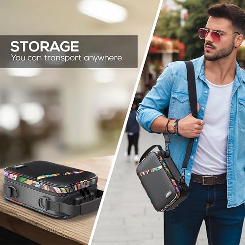 Premium Carbon Lined Smell Proof Bag with Combination Lock | Multi-Use Organization Bag with Accessories | Storage and Containers kit | Stash box | Birthday Gifts for Men/Women.