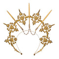 Gold Halo Crown Headband for Women Halloween Costume Accessory - Blessume