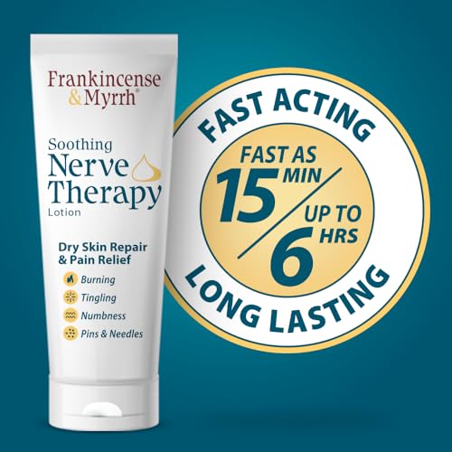 Frankincense & Myrrh Nerve Therapy Lotion 2 Pack for Neuropathy Relief, 3 oz