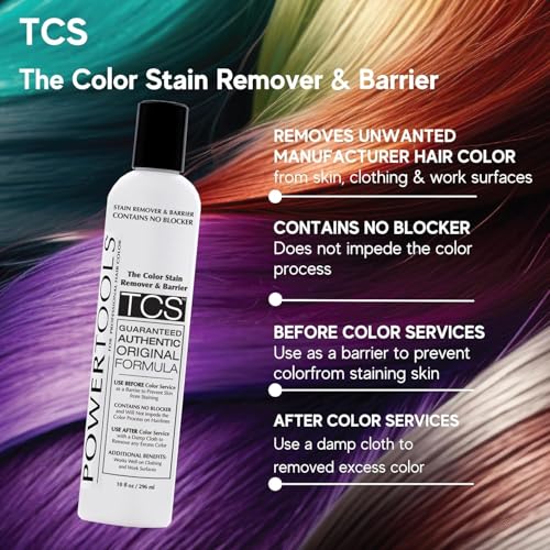 PowerTools TCS Color Stain Remover 10 oz - Barrier Cream for Hair & Skin Protection, Variation 2