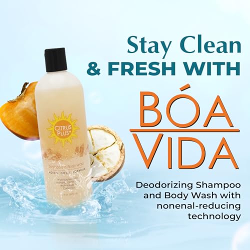 Deodorizing Citrus Plus Elder Body Wash - 16 oz with Leak-Proof Cap - Nonenal & Old Person Smell Removal - Suitable for Men & Women (Variation of 16 Fl Oz Pack of 1)