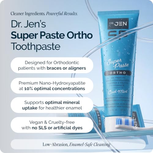 Nano Hydroxyapatite Toothpaste for Orthodontic Protection - Mint Flavor