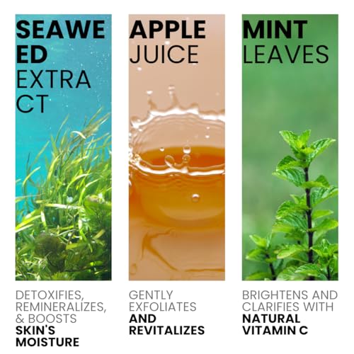 Mint Exfoliating Facial Polish, Gentle Sugar-Based Face Scrub with Apricot Oil, Aloe Vera & Green Tea, Deep Cleansing & Smoothing, Vegan, For All Skin Types, 120ml