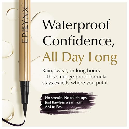 Epilynx Waterproof Liquid Eyeliner - Dark Purple, All Day Smudge-Proof & Precise 2mL
