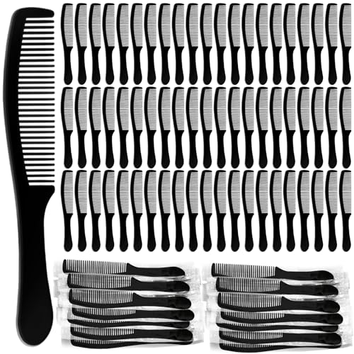 Bulk Plastic Hair Combs 300 Pack - Travel-Ready, Durable & Individually Wrapped