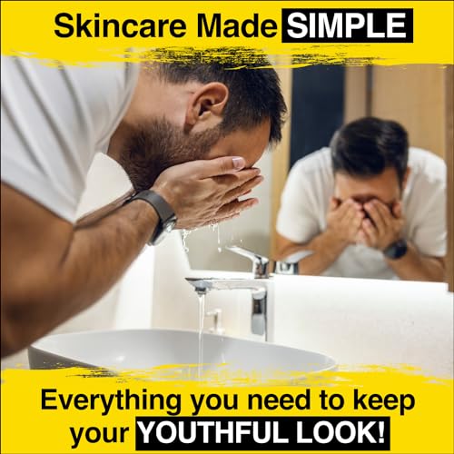 Lumin Dynamic Duo Skincare Set for Men ? Charcoal Wash & Daily Moisturizer Kit, Face Cleanser & Hydrating Cream