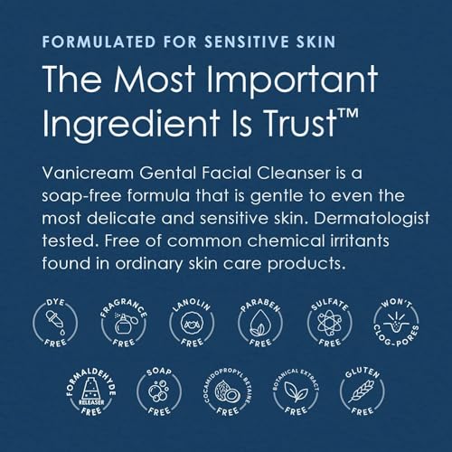 Gentle Facial Cleanser 8 Fl Oz Pack of 2 for Sensitive Skin