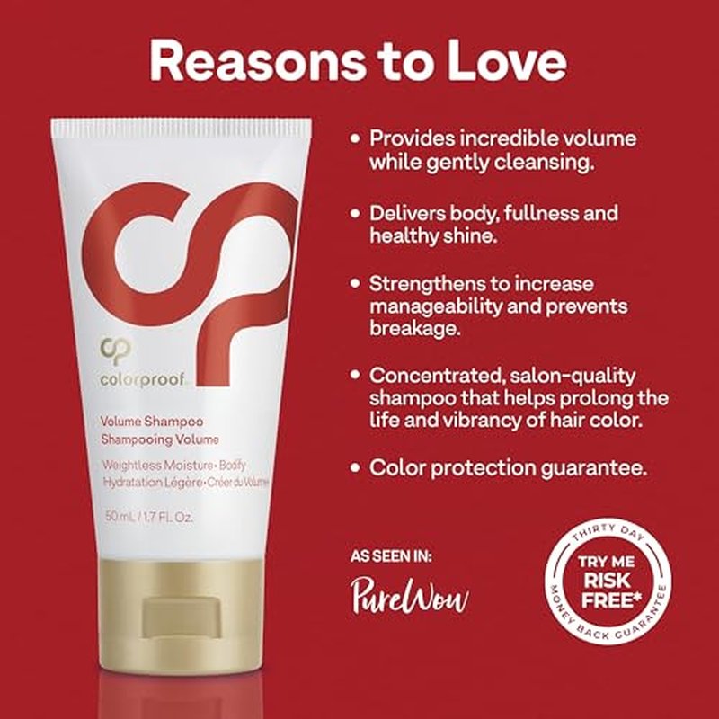 Colorproof Volume Shampoo for Women. Volume Shampoo, White Nectarine Scent, Sulfate Free Shampoo