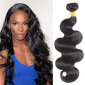 Black Human Hair Bundles - 1 Bundle 12A Brazilian Virgin Body Wave 100G - Unprocessed Natural Black Hair Extension (Variation of THIS listing: Black Human Hair Bundles-1 / 18)