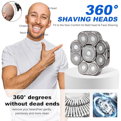 9D Electric Razor Replacement Heads for Men - 2 Pack S9D Variation