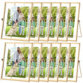 Gold Floating Photo Frame 5x7 Inches - Vintage Double Glass Display