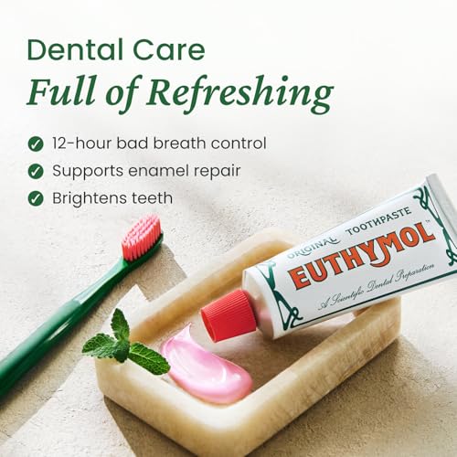 Euthymol Pink Toothpaste 3 Pack Fluoride-Free Gentle Oral Care