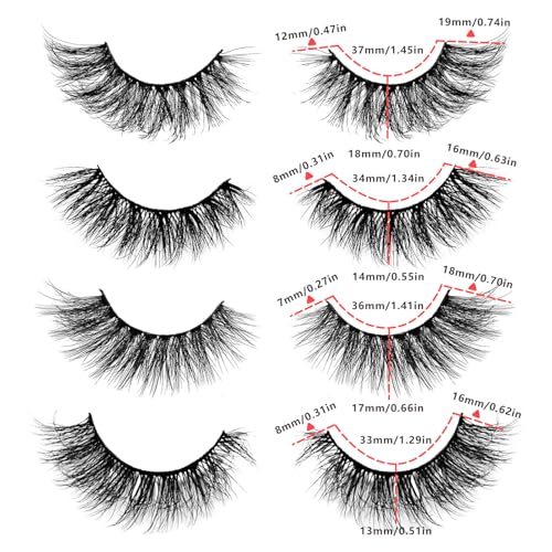 Lash Clusters 100D Long 8-20mm Lash Spikes DIY Spiky Cluster Eyelash Extensions Manga Individual Lashes 280pcs Thick Lash Clusters Kit with Bond & Seal, Tweezers,