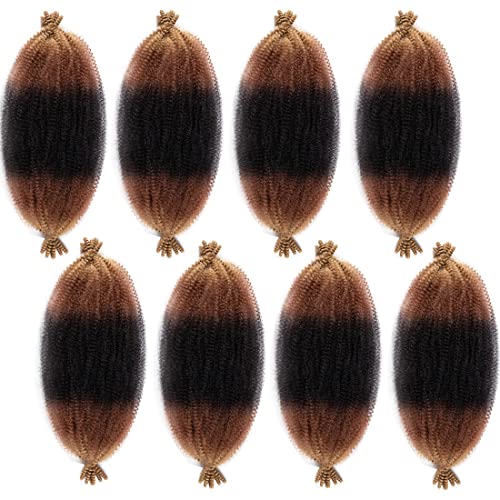 24 Inch Afro Twist Hair Extension Set - Pre-Fluffy Natural Curls for Black Women - 8 Packs, Variation of THIS listing