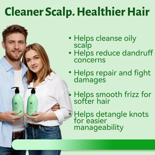 Tea Tree Mint Clarifying Shampoo & Conditioner Set - 16.8 Fl Oz Pack of 2