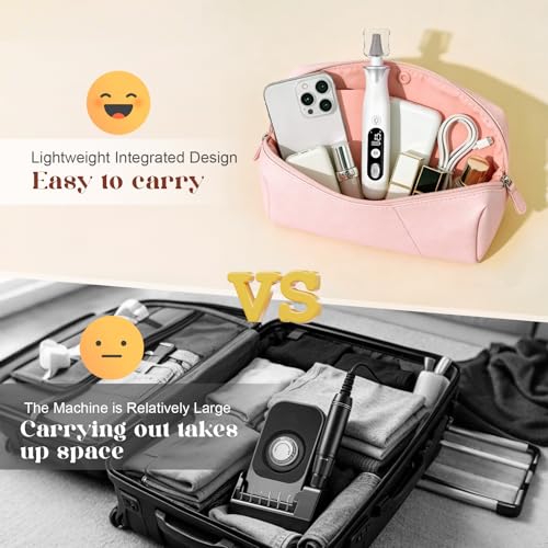 Rechargeable Cordless Electric Nail Drill Kit with LED Display for Gel & Thick Nails