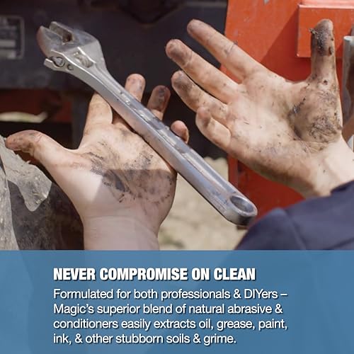 Zenex Magic Hand Soap - Industrial Hand Cleaner for Auto Mechanics | Shop Soap | Walnut Shell Scrubbers to Remove Grease, Oil, Ink & Paint | Moisturizing Ingredients | 400 ml (1 Pack)