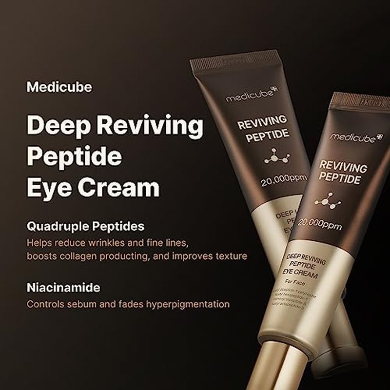 medicube Eye Serum Duo for Firmer-Looking Skin: PDRN Peptide Serum and Deep Reviving Peptide Eye Cream | Korean Skincare, Gifts for Her, Valentines Day Gifts for Her, Skin Care Set