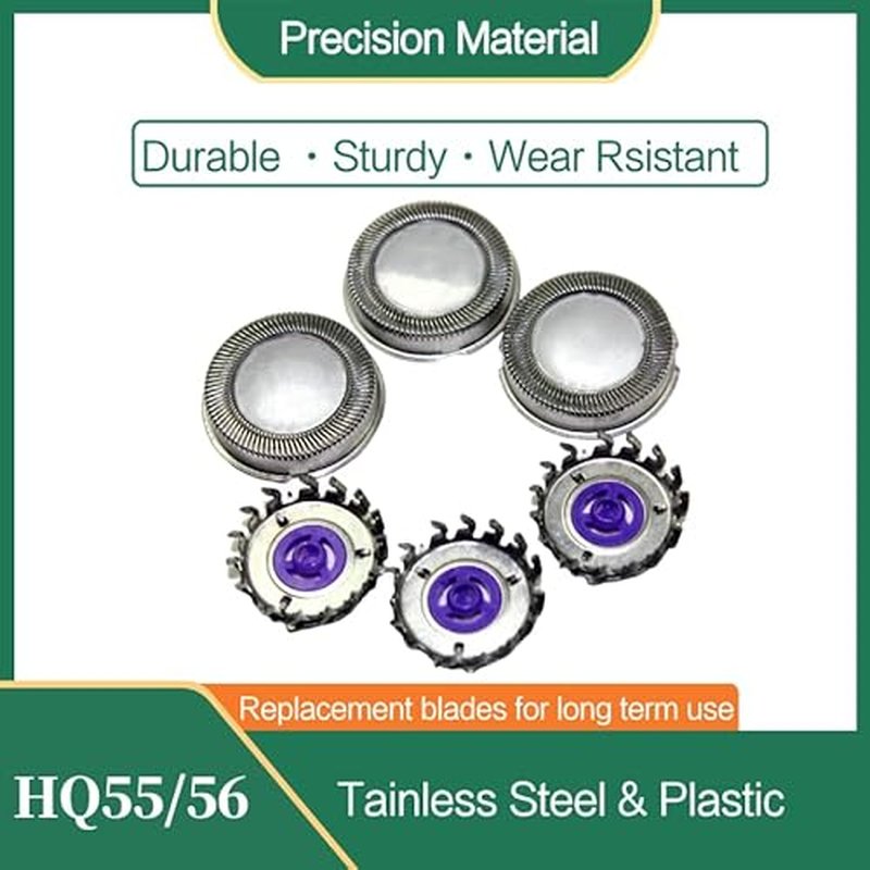 3 Set Replacement Shaver Head Blades Fit for Norelco 4604X, 4602X, 4601X, 4401LC, 4402LC, 4403LC and More, Easy-to-install Replacement Blades for Hassle-free Grooming, Men's Electric Shavers
