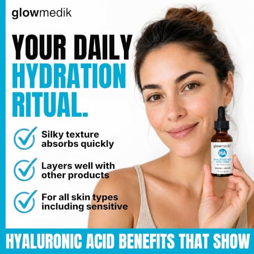 Hydrating Hyaluronic Acid Face Serum with Vitamin C & E for All Skin Types
