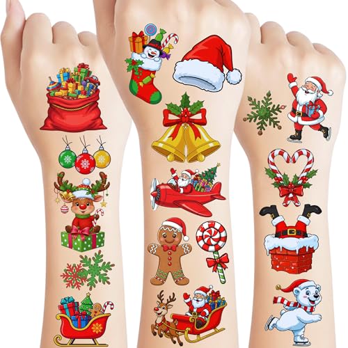 Leesgel 66 Sheets Full & Half Arm Temporary Tattoos Sleeves for Kids, Mixed Size Fake Tattoo Stickers with Dinosaur/Cars/Mermaid, Hawaiian Party Faovrs Supplies