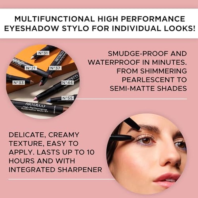 ARTDECO High Performance Eyeshadow Stylo ? Benefit Lavender Grey N¡Æ46 ? 3in1 Stick: Eyeshadow, Eyeliner & Kajal ? Glides On & Blends Easily ? Up to 10 Hours of Wear ? Eye Makeup ? Pencil ? 0.04 Oz