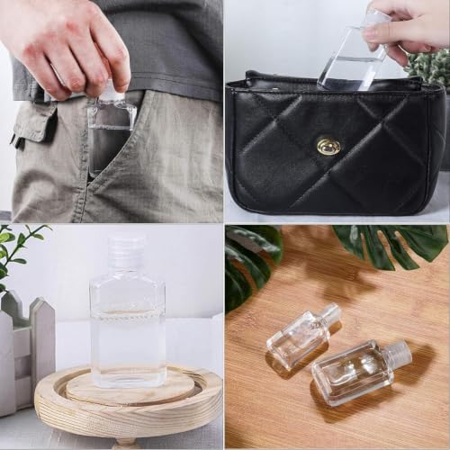 50 Pack Refillable Travel Bottles 2oz Leakproof Cosmetic Containers