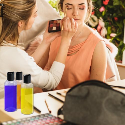 108 Pcs 3.4 oz Plastic Bottles Black Toiletries Empty Containers with Leak Proof Flip Cap, Refillable Travel Squeeze Containers for Lotion, Shampoo, Cream, Conditioner