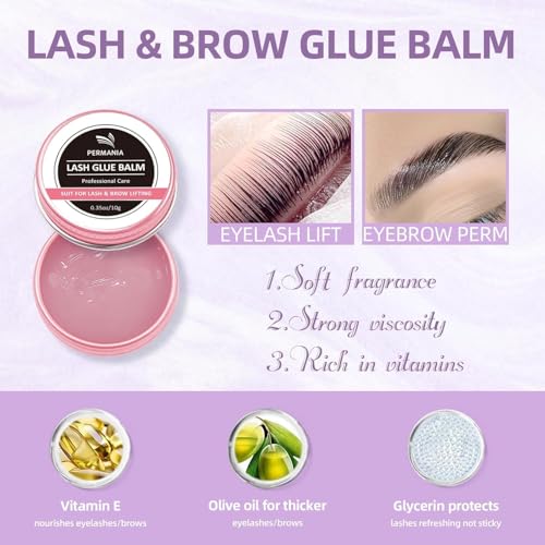 Black Lash Perm and Brow Lamination Kit - 4-in-1 Salon-Grade Eyelash Lift & Color