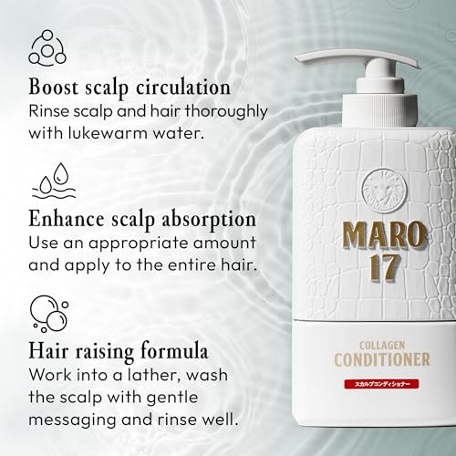 Maro17 Collagen Starter Set - Shampoo, Conditioner & Body Soap for Hair & Skin