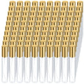 50 Pcs 15ml Refillable Perfume Bottles with Gold Lids - Travel Size, Clear Glass