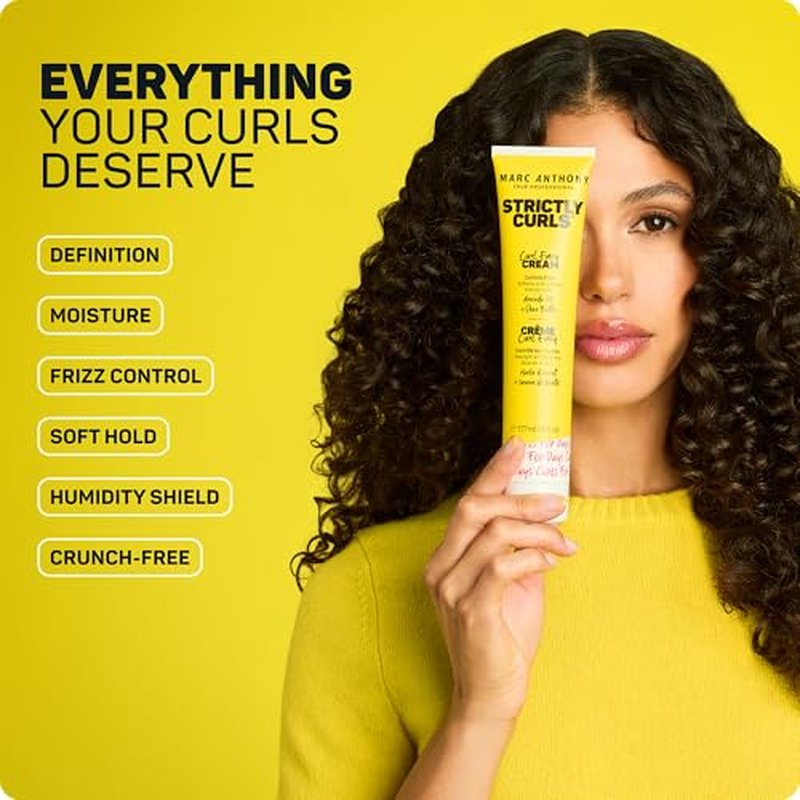 Marc Anthony Curl Cream with Shea Butter & Oils Defines & Softens Curly & Wavy Hair, Set of 2