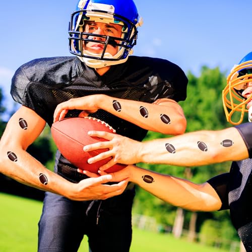 Football Temporary Tattoos Stickers,20 Sheets 240 Pieces Football Themed Tattoos Stickers Party Decoration Supplies Party favors for Adults