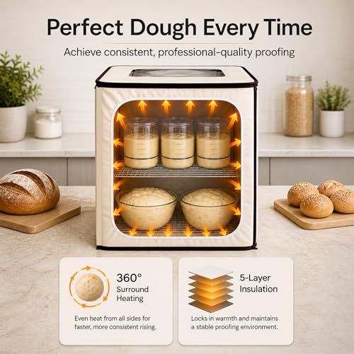 CasaChic Large 2-Story Bread Proofing Box with Temperature & Humidity Control