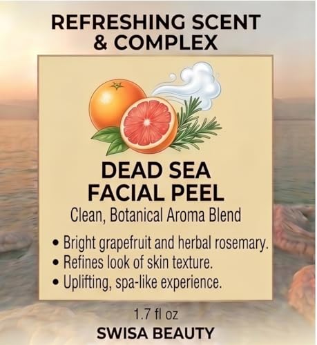 Dead Sea Facial Peel - Exfoliating Gel for Bright, Smooth Skin 1.7 fl oz
