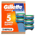 Gillette Fusion5 ProGlide Razor Blade Refills - Pack of 5 for Men