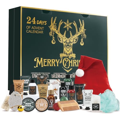 2026 Advent Calendar Reindeer Variation for Men – Grooming & Skincare Surprises