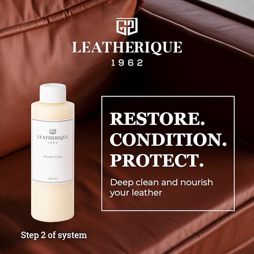 Leatherique Prestine Clean 8 oz Leather Cleaner & Conditioner - Gentle Car & Furniture Leather Care - Variation of THIS listing