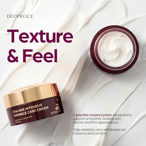 Deoproce SYN-AKE Wrinkle & Brightening Face Cream 100g - Hydrating Anti-Aging Moisturizer