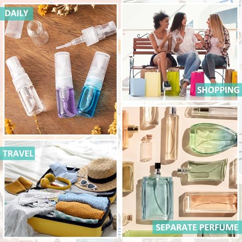 Mini Spray Bottles 2ml Pack of 300 - Clear Cap Refillable Perfume Bottles
