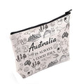 POFULL Globetrotter Gift Australia Is Always A Good Idea Cosmetic Bag Australia Landmark Theme Gift (Australia Is Always Cosmetic Bag)