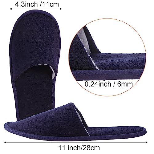 12 Pairs House Slippers for Guests - Comfortable Indoor Footwear