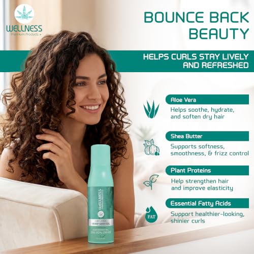 Hydrating Curl Leave-In Conditioner 20/80 Blend - Organic Hemp Seed Oil 500ml