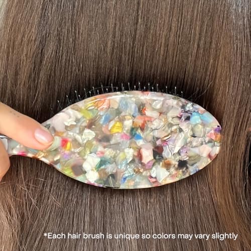 Everist Smooth & Shine Hair Brush - Vegan Boar Bristle Detangler - Variation of THIS Listing