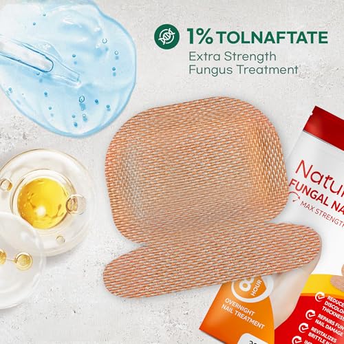 Natural Vine Red Patches Toenail Fungus Treatment Kit 32 Pcs + Liquid 15mL + Cream 20g
