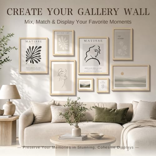 VCK 20x30 Poster Frame Set of 3 - Natural Solid Wood Wall Hanging