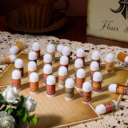 60 Pcs Sunscreen Lip Balm Set SPF 30 Assorted Flavors Bulk Lip Sticks - Variation 60