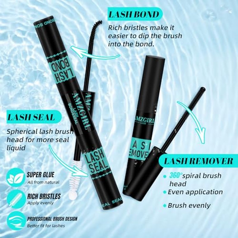 Lash Clusters kit Daybreak Lash Extension Kit with Lash Bond & Seal Lash Remover and Lash Applicator for Diy Lash Extension Kit at Home(D-Mix8-16mm kit,Daybreak-v03)